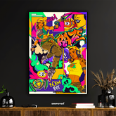 Raze – Valorant Boom Bot Graffiti Poster